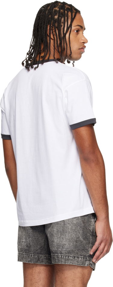 Tričko Diesel DEEZL Pink Kitten Graphic T-Norm-Cuff T-shirt Biela | A19639-0PLAT-100, 2