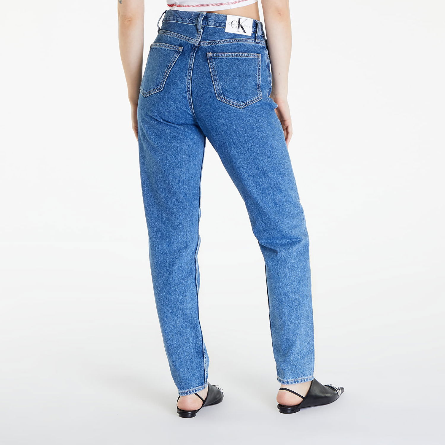 Nohavice a džínsy CALVIN KLEIN Jeans Mom Jean Modrá | J20J222766 1A4, 1