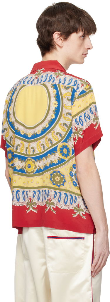 Košeľa Bode Bode Bricolage Short Sleeve Shirt Červená | MRS25SH002, 2