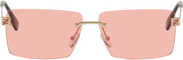 Slnečné okuliare FENDI 'Fendi' Sky Rimless Rectangular Sunglasses Ružová | FE40165U@6032S 840126860030, 0