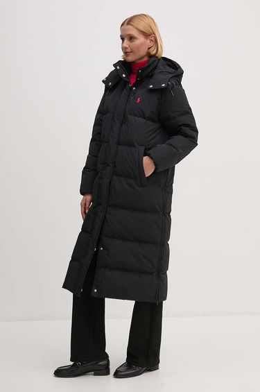 Prešívaná bunda Polo by Ralph Lauren Long Puffer Jacket Čierna | 211941005, 0