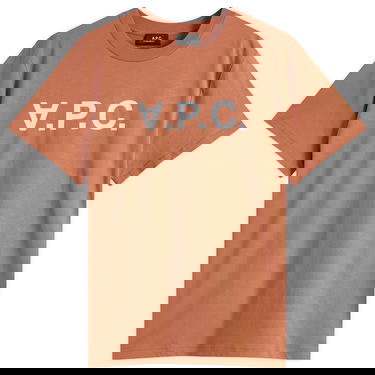 Tričko A.P.C. A.P.C. Men's VPC Logo T-Shirt, Size Small Oranžová | COHBM-M26384-GLA, 1