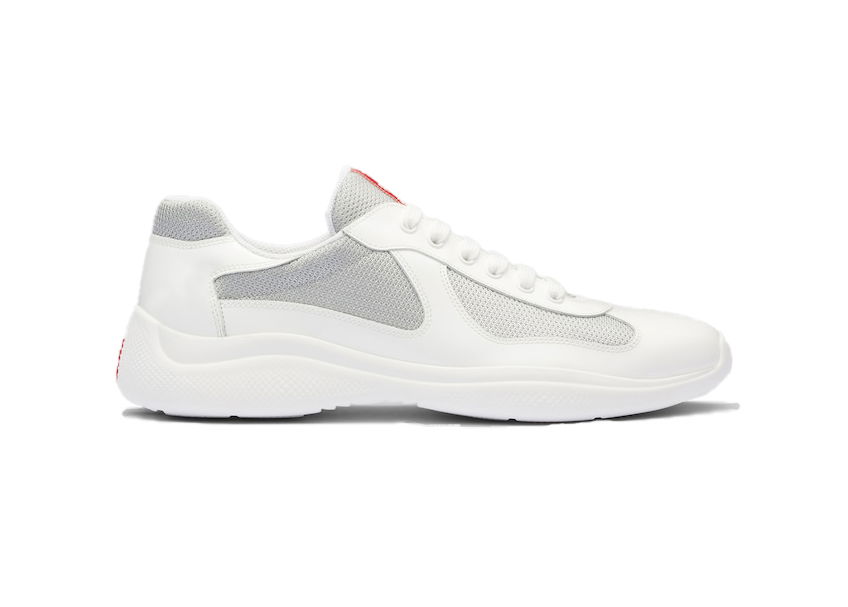 Tenisky a topánky Prada Americas Cup White Silver Red Biela | 4E3400_ASZ_F0J36, 0