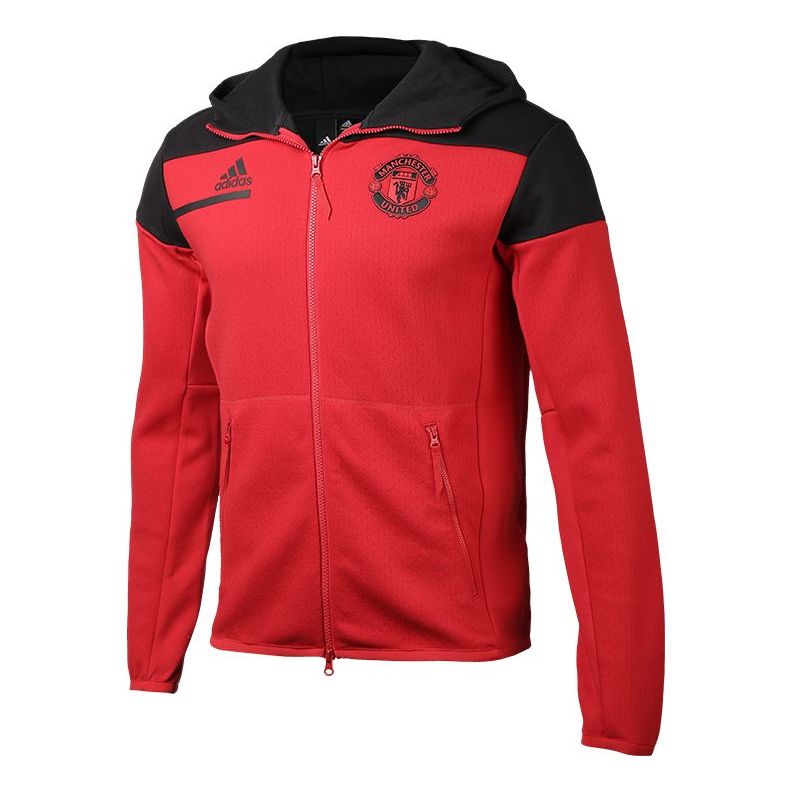 Mikina adidas Originals Manchester United 20-21 Sports Jacket Červená | GN4757, 0
