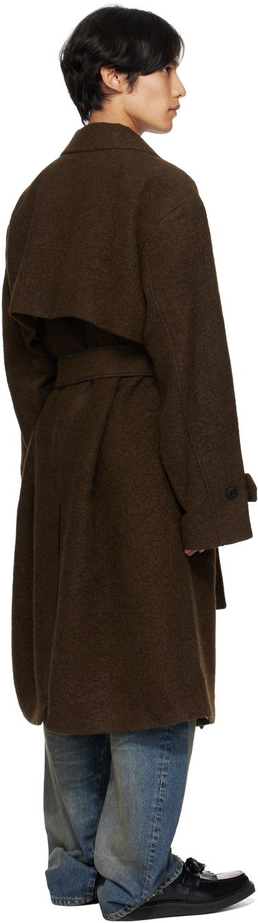Kabáty Andersson Bell Andersson Bell Mattia Shaggy Wool Robe Coat Hnedá | awa714m, 2