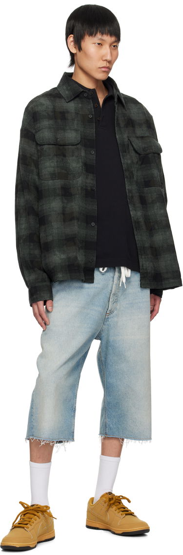 Košeľa Palm Angels Palm Angels Check Overshirt Zelené | PMGE043S25FAB0025603, 3