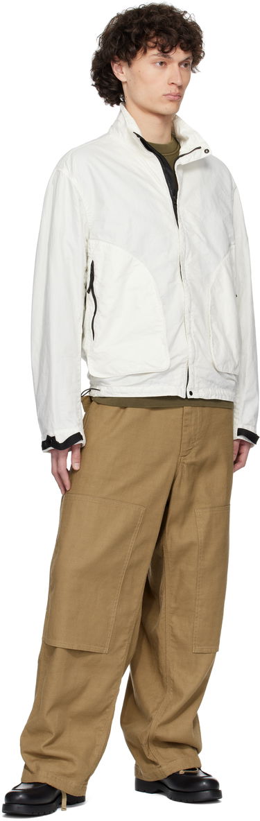 Vetrovka Stone Island Stone Island Organic Look Nylon Panama-TC Jacket Biela | K1S15 4100067 S0069, 4