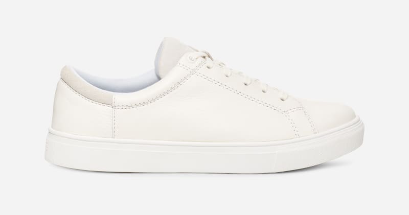 Tenisky a topánky UGG ® Baysider Low Weather Trainer for Men in White Leather, Size 6 Biela | 1130753-WHTL