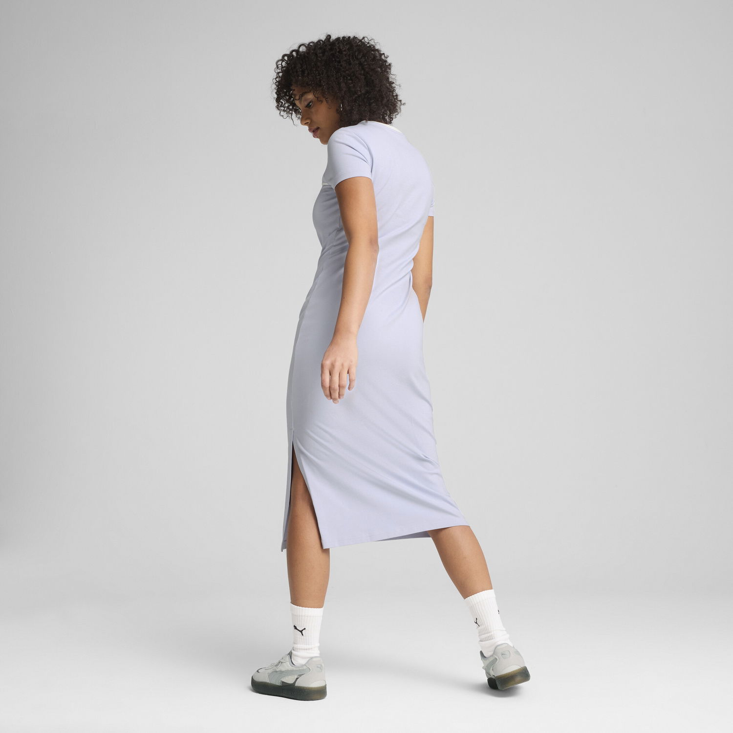 Šaty Puma WARDROBE ESS Midi Cutout Dress Modrá | 629769_47, 1