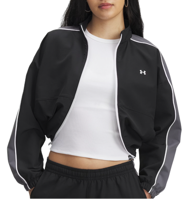 Bunda Under Armour Rival Swoven Cropped Full-Zip Track Jacket Šedá | 6003715-003, 0