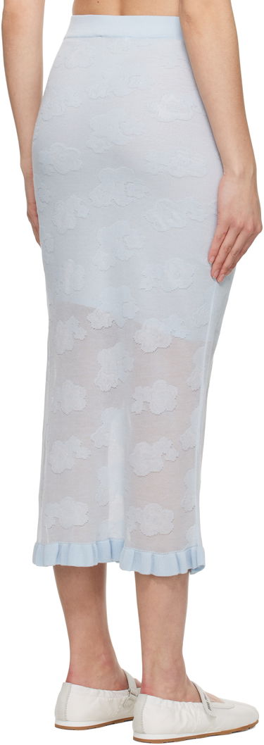 Sukňa Cecilie Bahnsen Cecilie Bahnsen Pegonia Midi Knit Skirt Modrá | 1.25KNI50005 PEGONIA SKIRT, 2