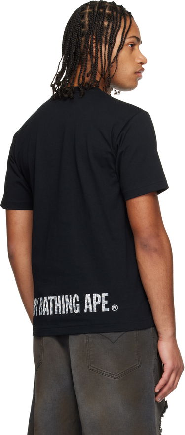 Tričko BAPE Wild Leopard Pattern Ape Face STA T-shirt Čierna | 001TEL801042M, 2
