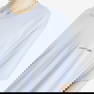 Tričko Comme des Garçons CDG SHIRT Logo T-Shirt, Size Small Modrá | FO-T023-051-1, 5