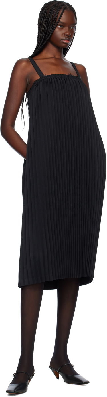 Šaty Comme des Garçons Comme des Garçons Gabardine Midi Dress Čierna | RO-A003-S25, 3