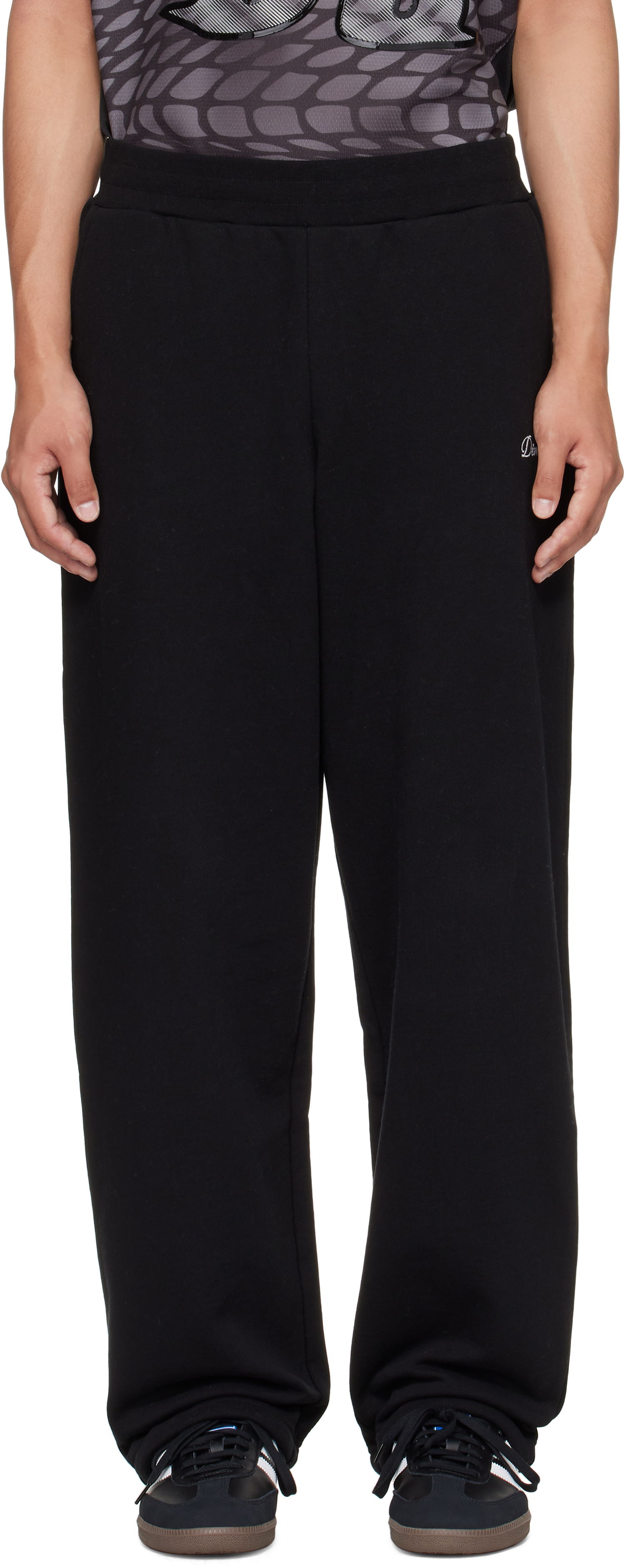Tepláky Dime Dime Cursive Small Logo Sweatpants Čierna | DIMEFA2546BLK, 0