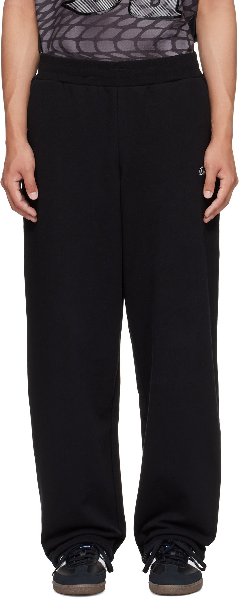 Tepláky Dime Dime Cursive Small Logo Sweatpants Čierna | DIMEFA2546BLK