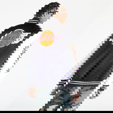 Bomber bunda Mitchell & Ness Team Origins Varsity Satin Los Angeles Lakers Jacket Čierna | OJBF4854-LALYYPPPBKWH, 1