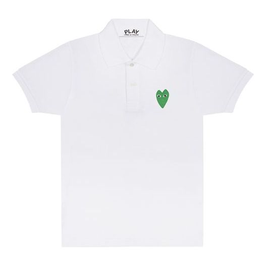 Polo tričko Comme des Garçons Play Emblem Polo Biela | AZ-T046-051-5, 0