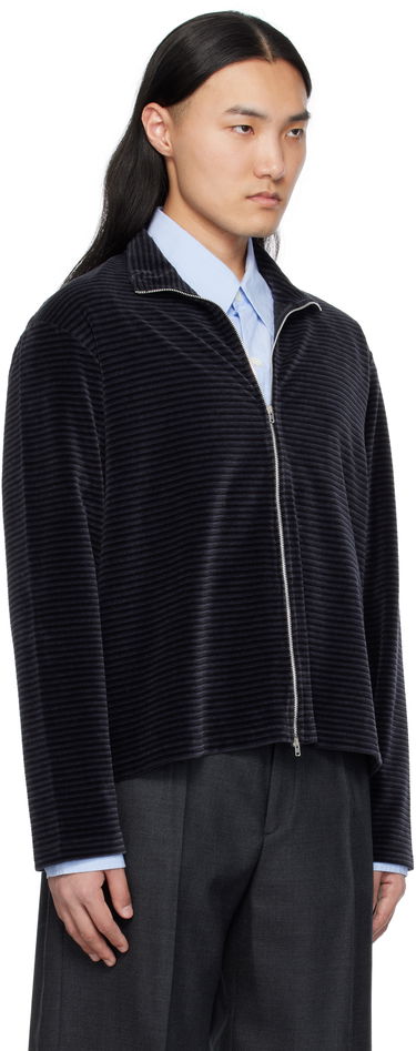 Sveter OUR LEGACY Our Legacy Shrunken Full-Zip Track Jacket Čierna | M4243SPS, 1