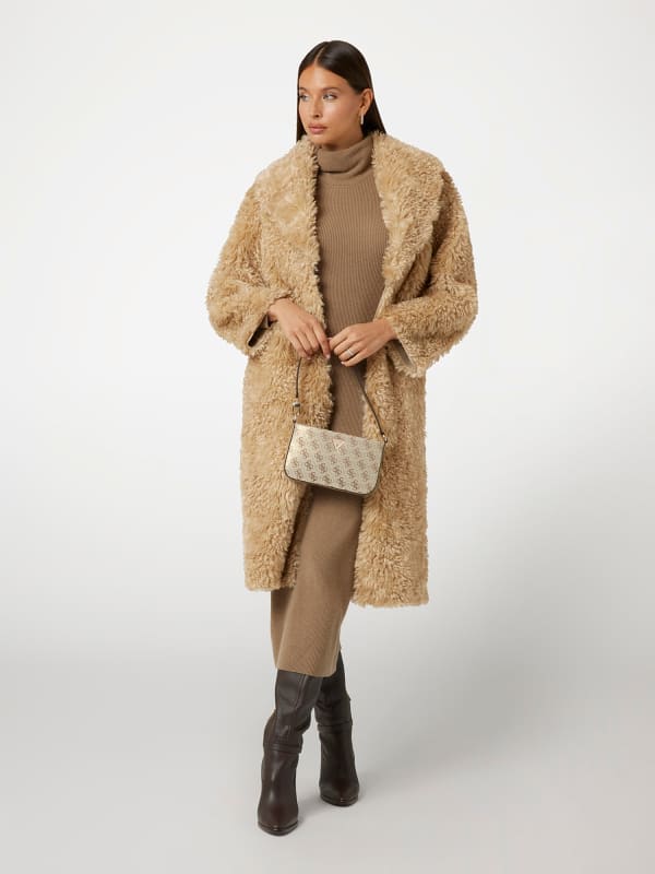 Long Faux-Fur Coat