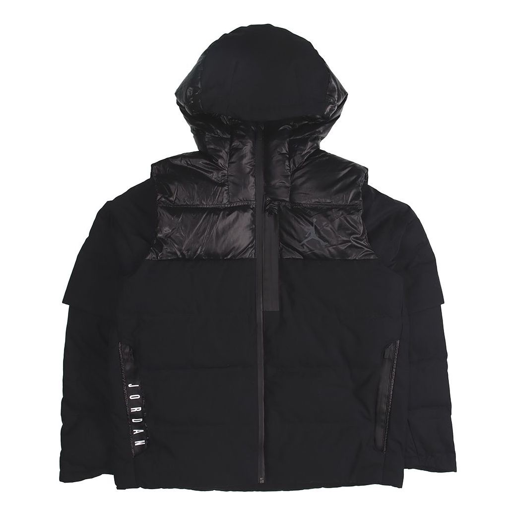 Prešívaná bunda Jordan Jordan Stay Warm Hooded Down Jacket Čierna | 924676-010, 0