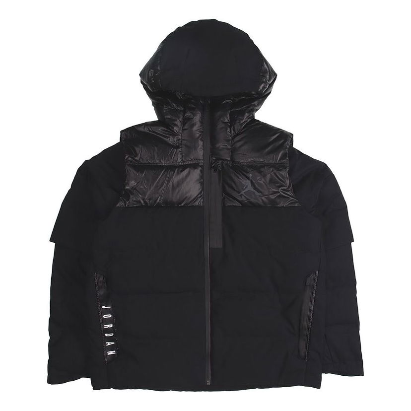 Prešívaná bunda Jordan Jordan Stay Warm Hooded Down Jacket Čierna | 924676-010
