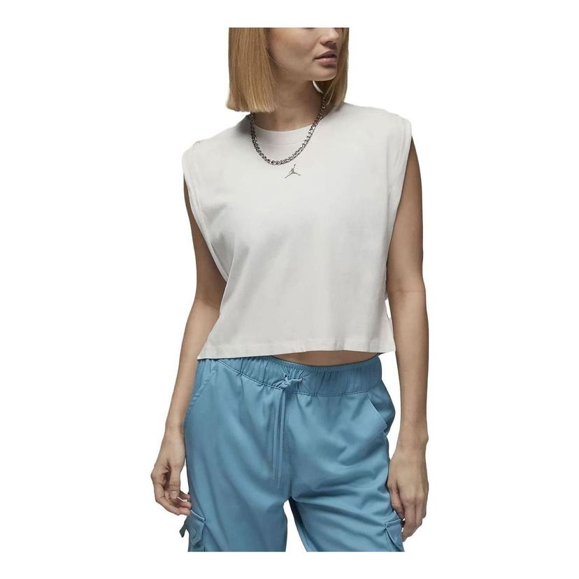 Tielko Jordan Air Jordan Sport Essentials Tank Biela | DQ4395-030