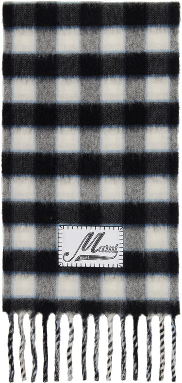 Šál Marni Double Check Logo Wool Mohair Scarf Rôznofarebný | SCMC0140Y0 UAW052, 0