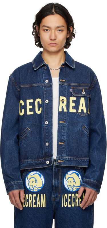 Bunda BBC IceCream ICECREAM Cowboy Trucker Denim Jacket Modrá | ICD25108, 0