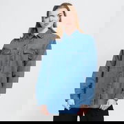 NMflanny L/S Shacket