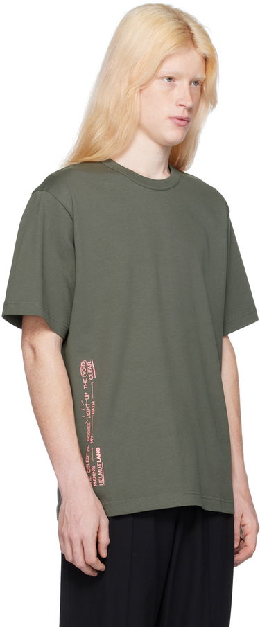 Tričko Helmut Lang Space Graphic T-Shirt Zelené | N09HM521, 1