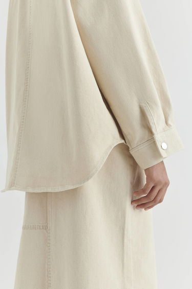 Košeľa AXEL ARIGATO Glaze Oversized Shirt Béžová | A2161001, 6
