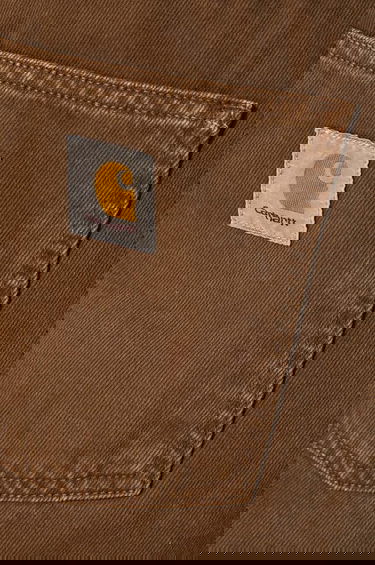 Džínsy Carhartt WIP Relaxed Fit Newel Pant Hnedá | I033123.2Y4J, 4