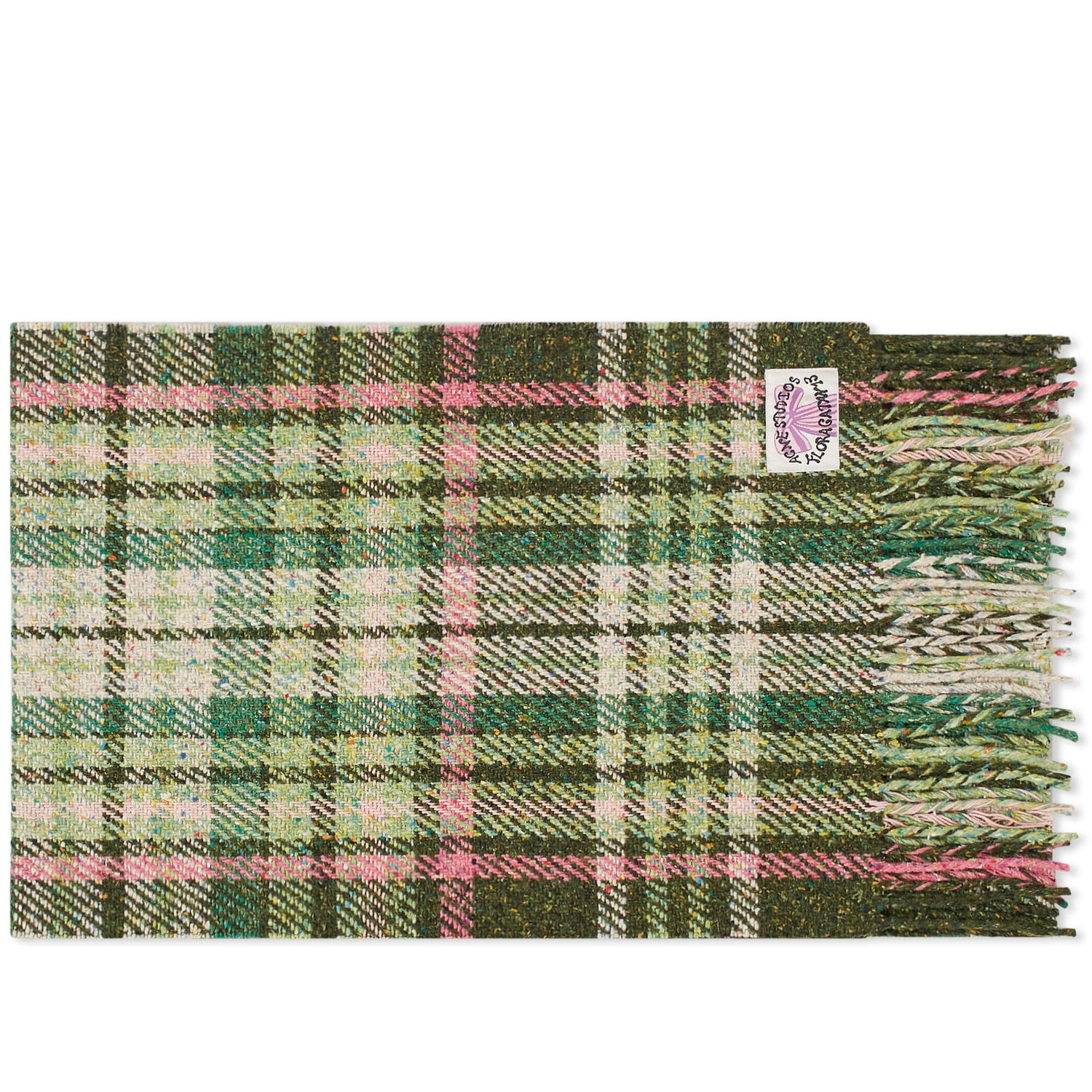 Šál Acne Studios Volano Check Scarf Zelené | CA0325-AB8, 0
