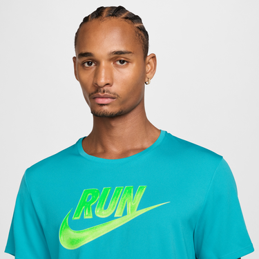 Tričko Nike Dri-FIT Miler Run Energy Short-Sleeve Running T-Shirt Tyrkysová | HJ3564-345, 1