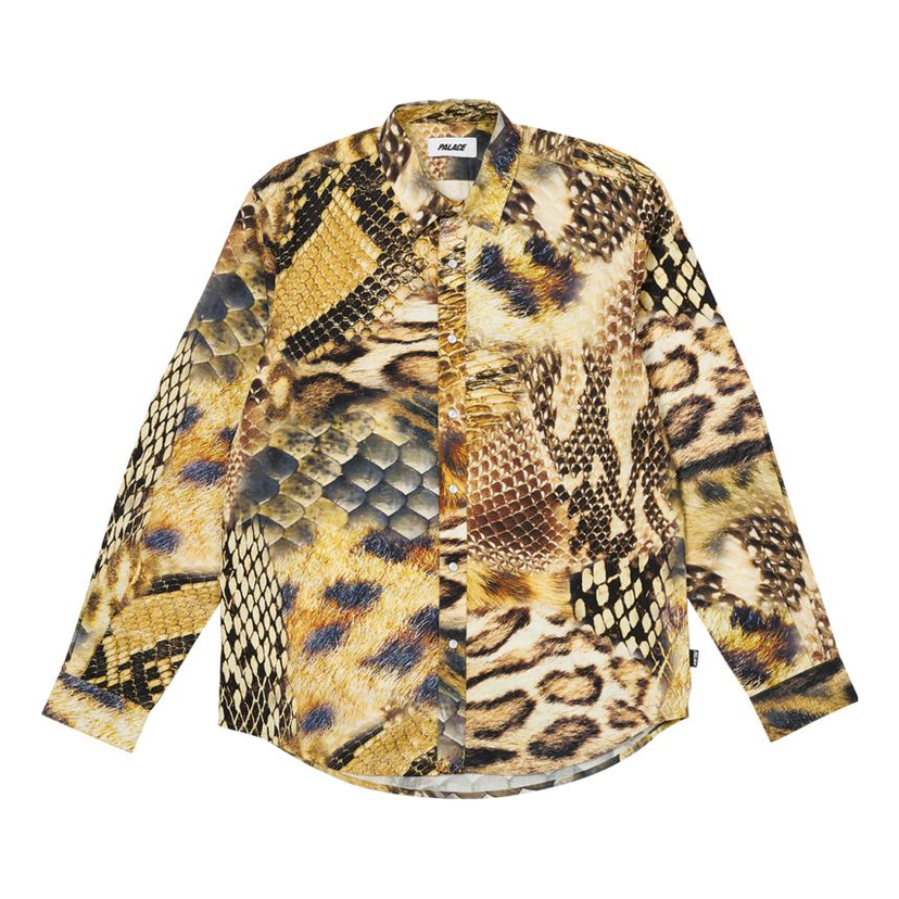 Košeľa Palace Animal Print Shirt Žltá | P25SHT008