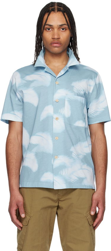 Košeľa Paul Smith PS Paul Smith Casual Short Sleeve Shirt Modrá | M2R-236X-P22324-40, 0