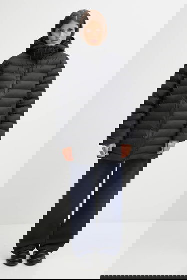 Prešívaná bunda Rains Lohja Hooded Puffer Jacket Čierna | 15900.01, 9