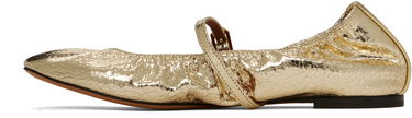 Tenisky a topánky LANVIN Mary Jane Ballerina Flats Metalická | FW-BAMB05-CRCA-H24, 2