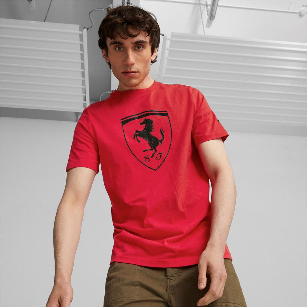 Tričko Puma Race Tonal Big Shield Tee Červená | 620951-02, 0