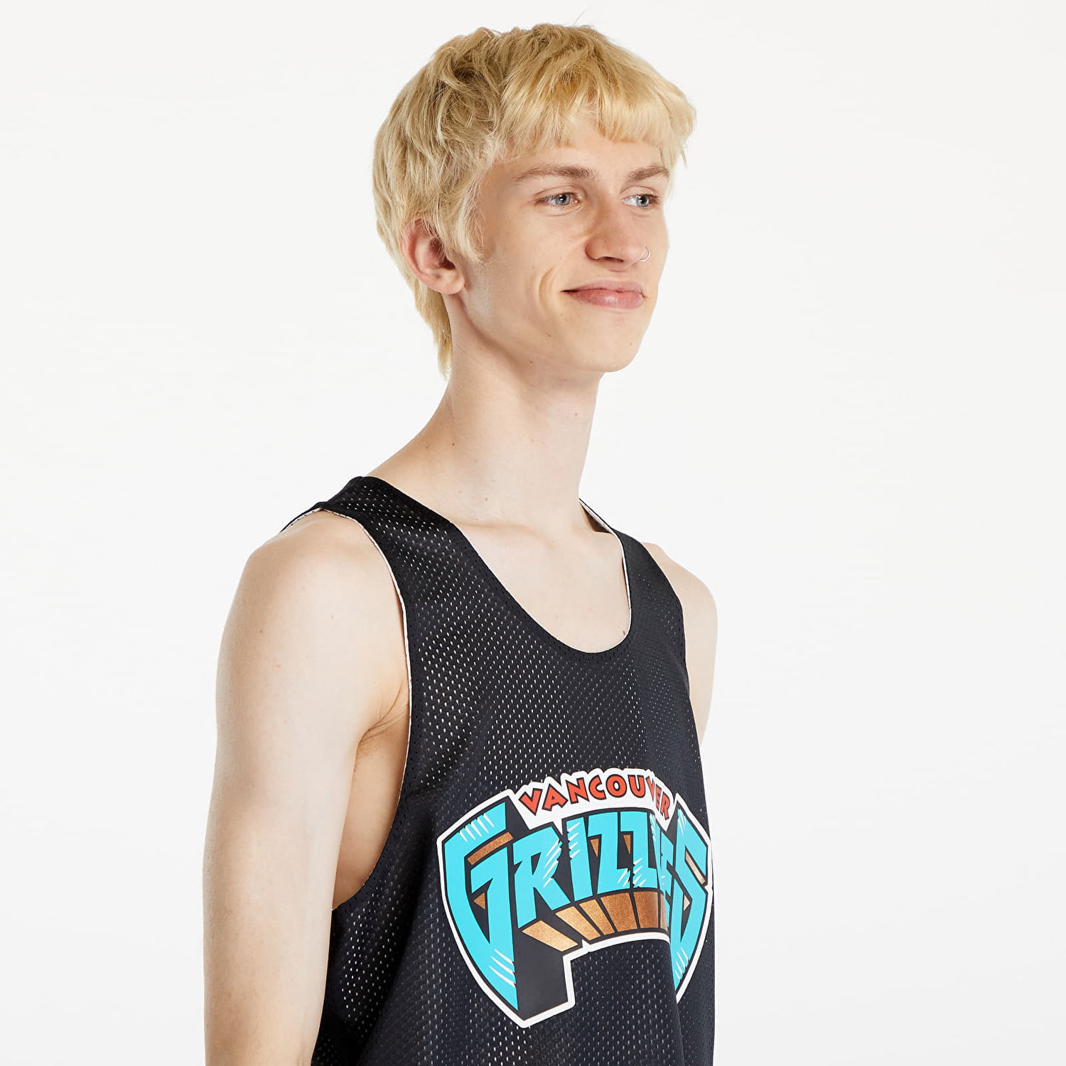 Dres Mitchell & Ness NBA Reversible Mesh Practice Tank Vintage Logo Vancouver Grizzlies Multi/ Black Čierna | TMTK6913-VGRYYPPPMTBK, 1