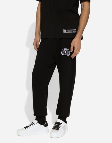 Tepláky Dolce & Gabbana Black Jersey Jogging Pants With Logo Čierna | GV2VHTG7NYDN0000, 3