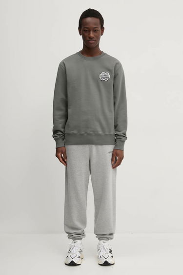 Sveter Filling Pieces Filling Pieces Gowtu Crewneck Sweatshirt with Applique Šedá | 74533926002, 8