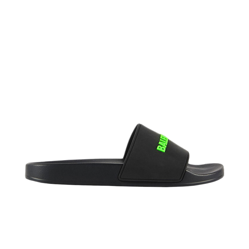 Tenisky a topánky Balenciaga Pool Slide Black Fluo Green Čierna | 565826W1S811030