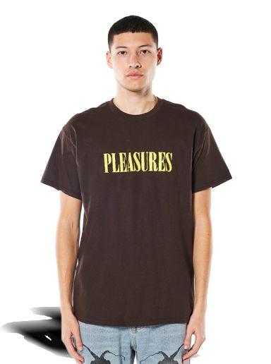 Tričko Pleasures Tickle Logo Tee Hnedá | P22SP054-BROWN