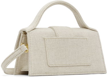 Kabelka Jacquemus Les Classiques 'The Bambino' Small Linen-Blend Top-Handle Flap Bag Béžová | 22HBAW00006AW00094, 2