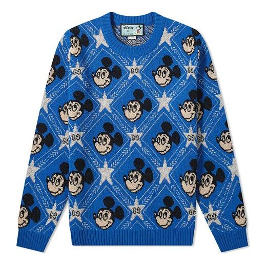 Sveter Gucci Gucci x Disney Pattern Crewneck Sweater Modrá | 601563-XKA57-4318
