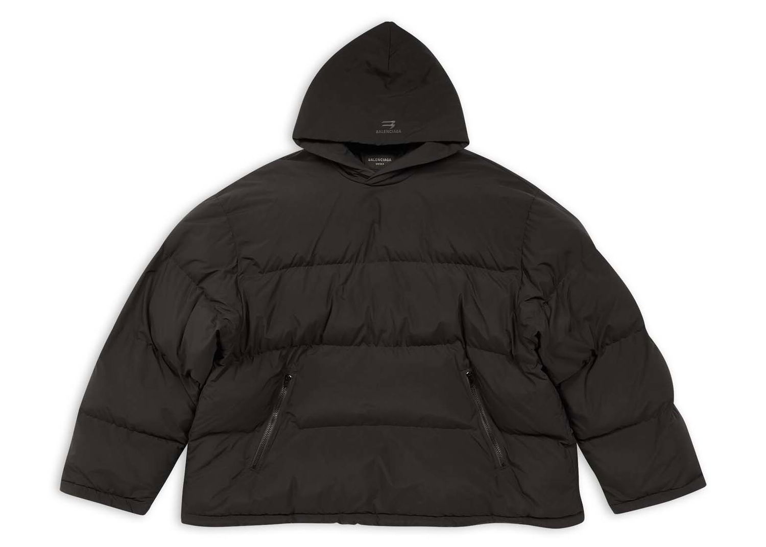 Prešívaná bunda Balenciaga Sporty B Pull-Over Puffer Jacket Čierna | 720156 TNO45 1000, 0