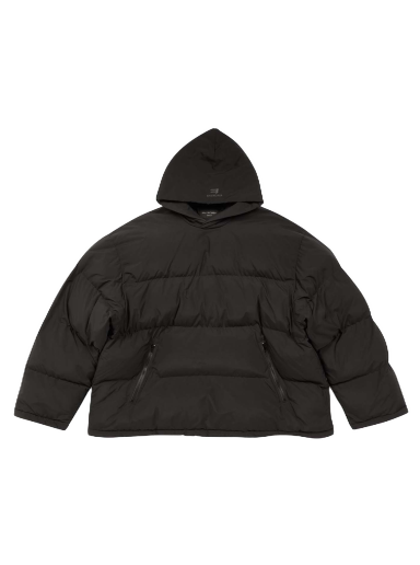 Prešívaná bunda Balenciaga Sporty B Pull-Over Puffer Jacket Čierna | 720156 TNO45 1000