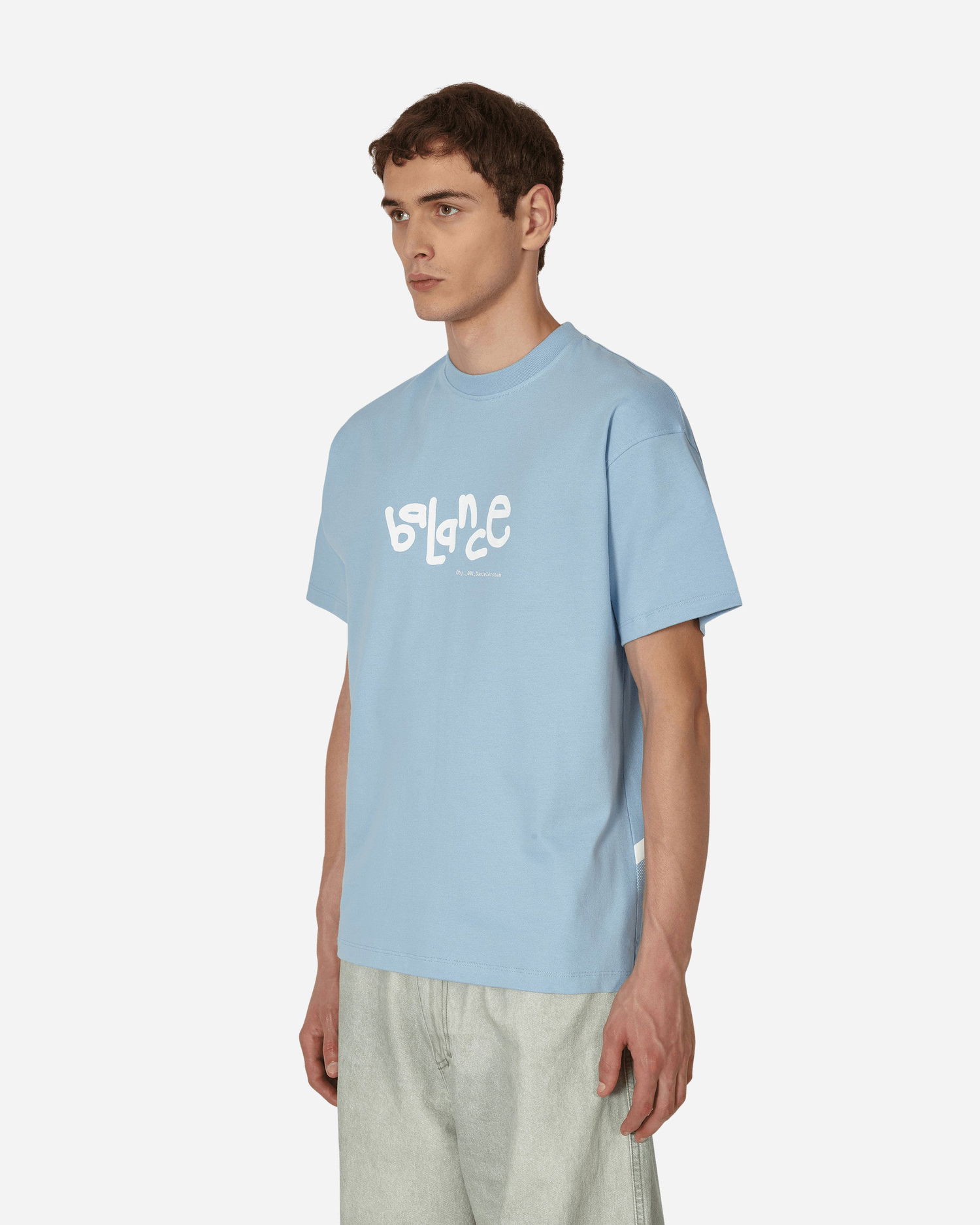 Tričko Objects IV Life Balance Print T-Shirt Modrá | 001-107-20 POPBLU, 1